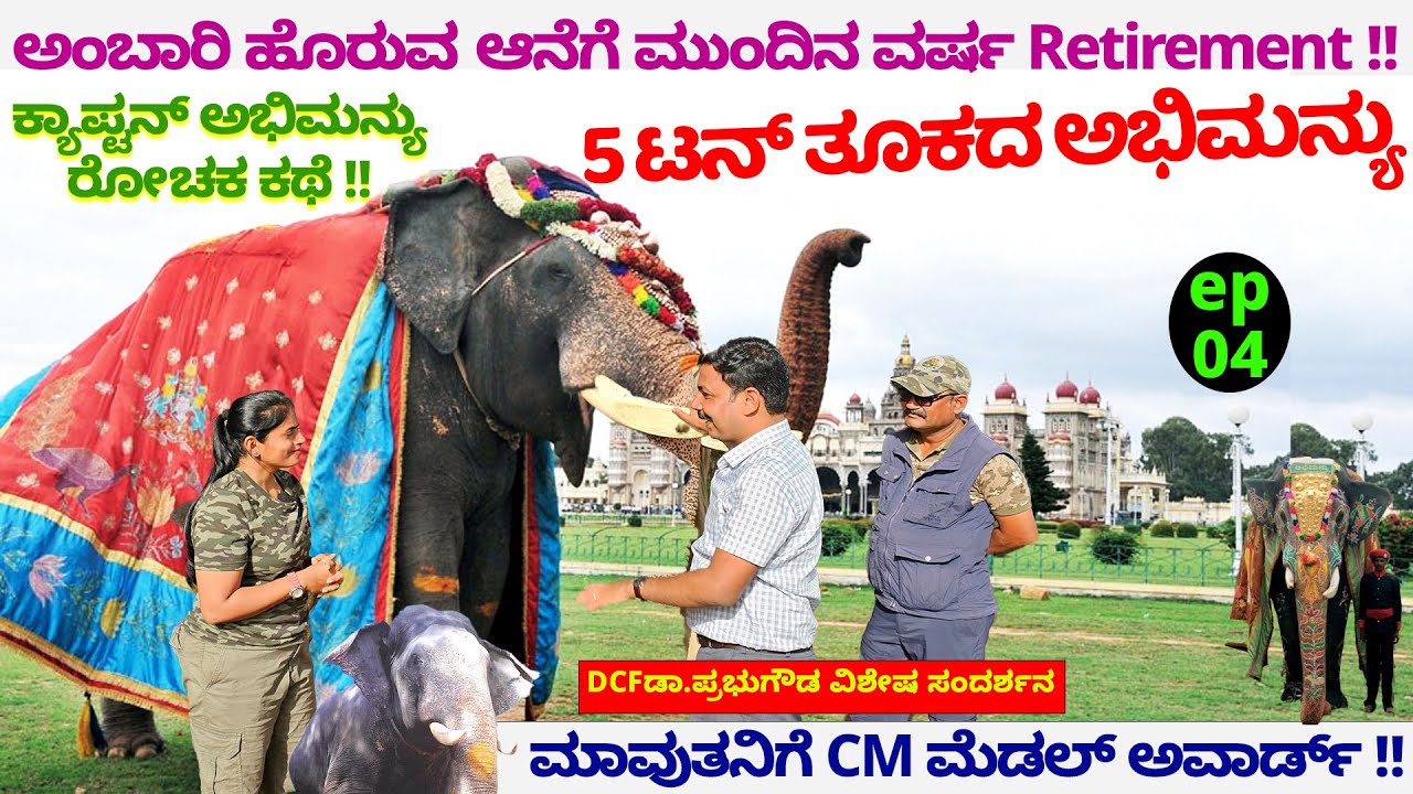 Abhimanyu ಅಂಬಾರಿ ಹೊರುವ ಸೀಕ್ರೆಟ್ !! ದಸರಾ ಆನೆಗೆ ರಿಟೈರ್ ಮೆಂಟ್-Jambusavari- Mysore Dasara Elephant-4