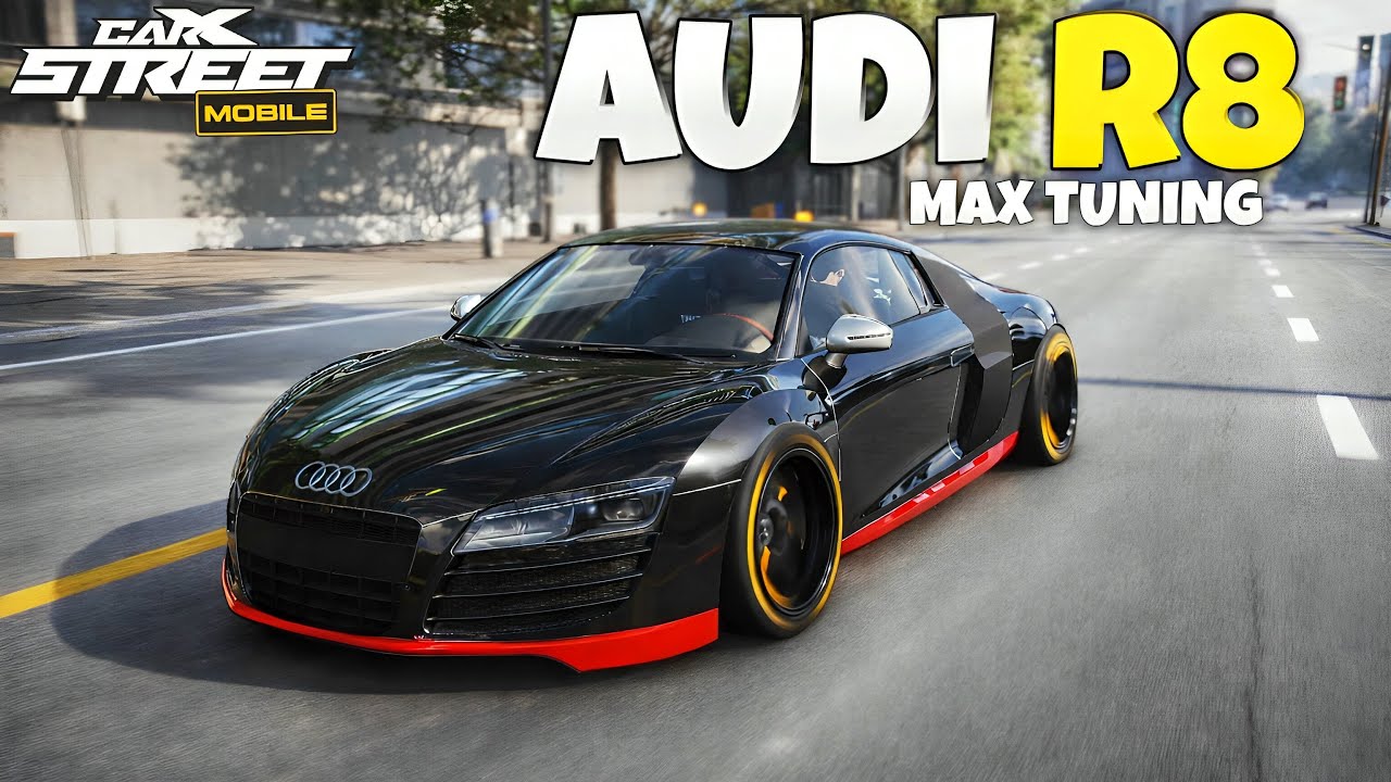 Carx Street Premium Car Audi R8 Max Tuning || Carx Street Audi R8 Max Speed Test ||