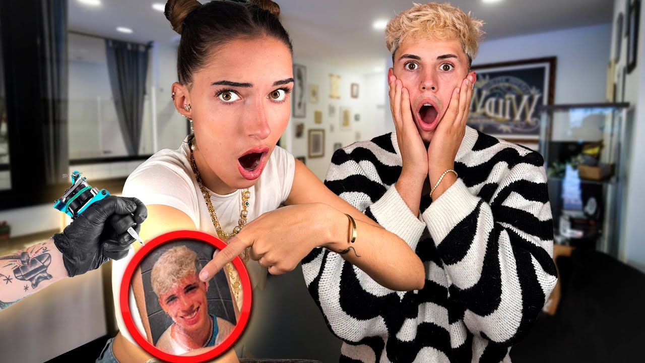 Me TATÚO la CARA de mi NOVIO *me arrepiento*