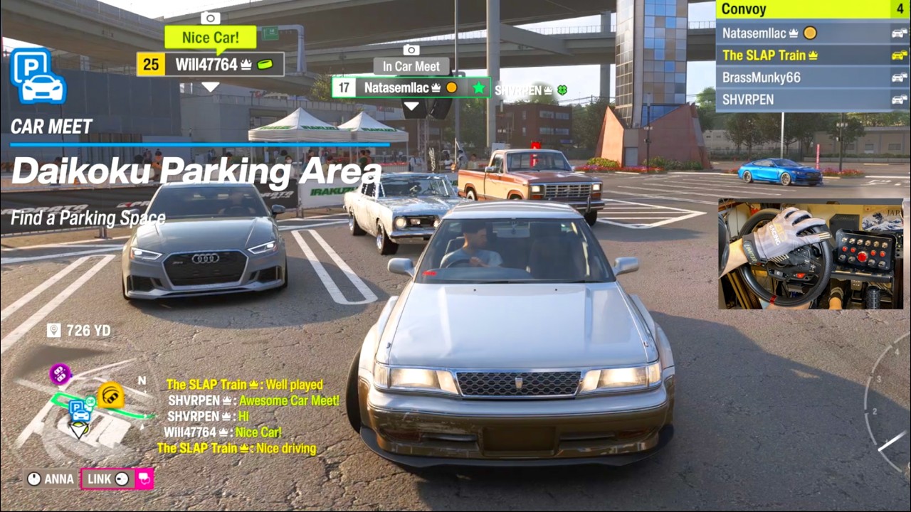 Forza Horizon 6 - First CONVOY Online Diakoku Parking LOT Thief!!