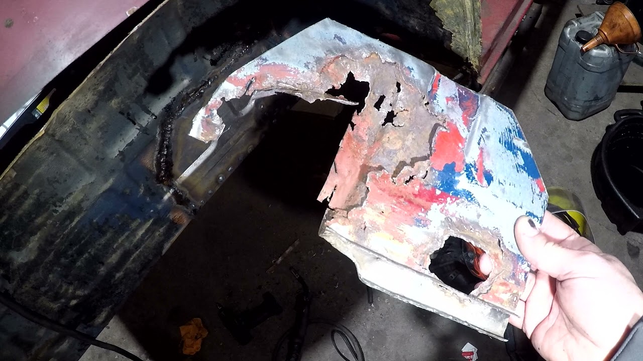 renault 4l restoration episode 12, body rust repairs