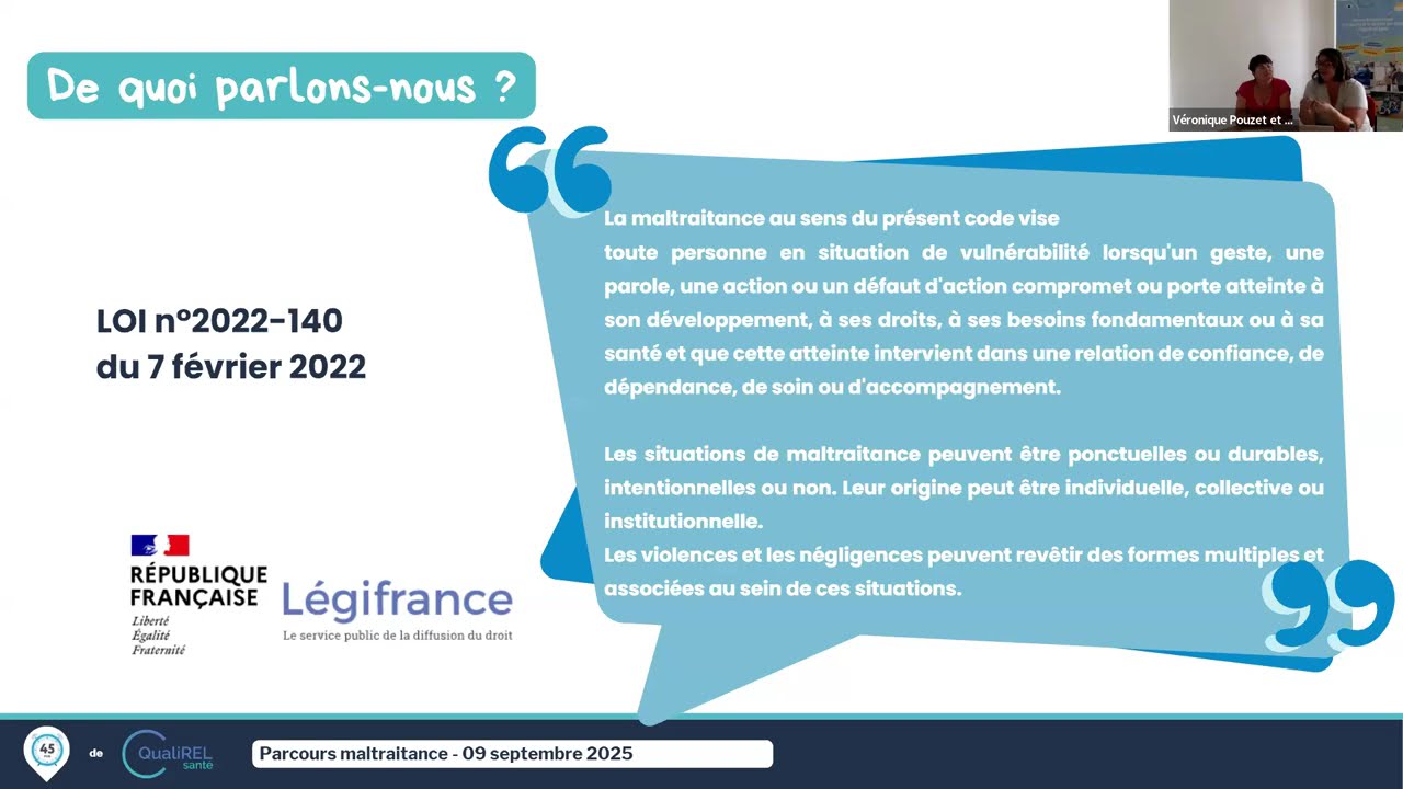#27 Web 45 minutes de décryptage : promotion de la bientraitance, luttes contre les maltraitances