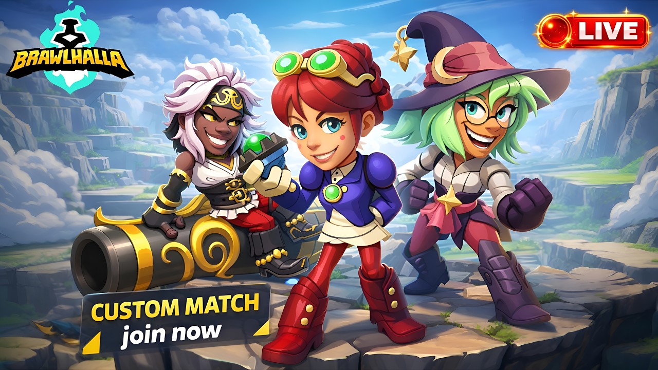 Brawlhalla LIVE 🔴 Custom Match With Subscribers | Join Fast!