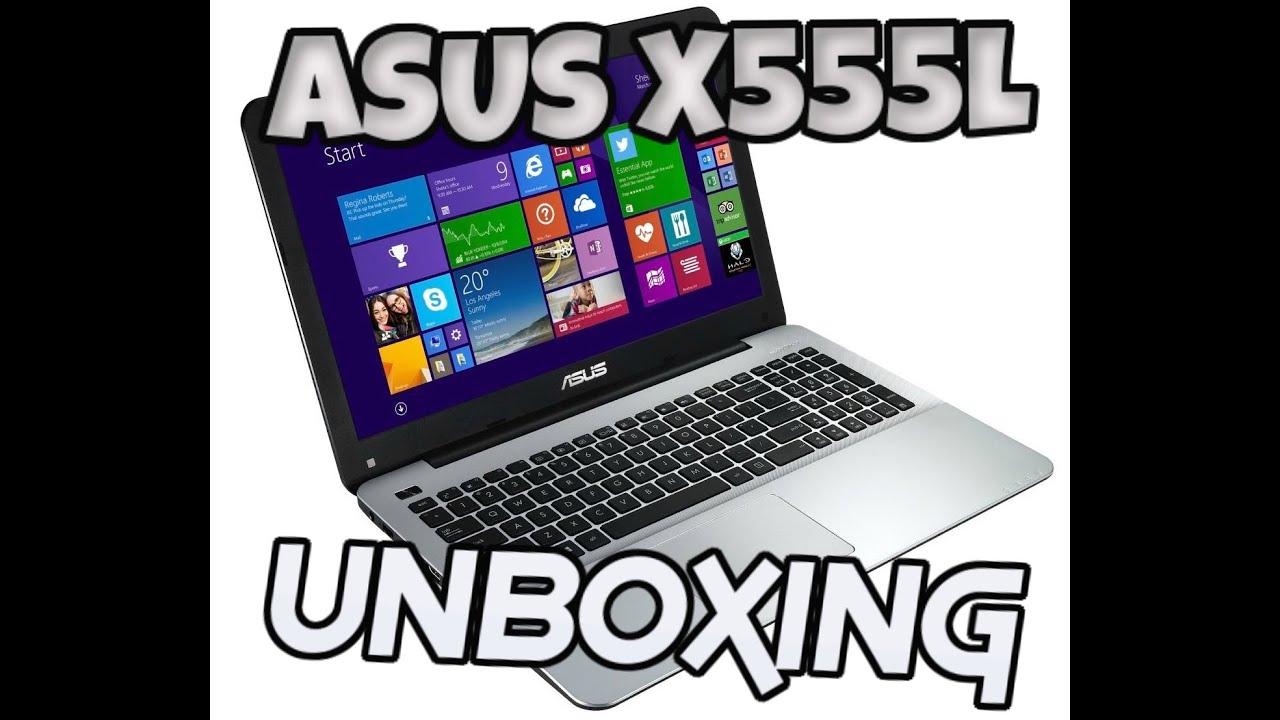 Распаковка ноутбука ASUS X555L, Intel Core i5-4210U, 1 ТБ, 4 ГБ ОЗУ