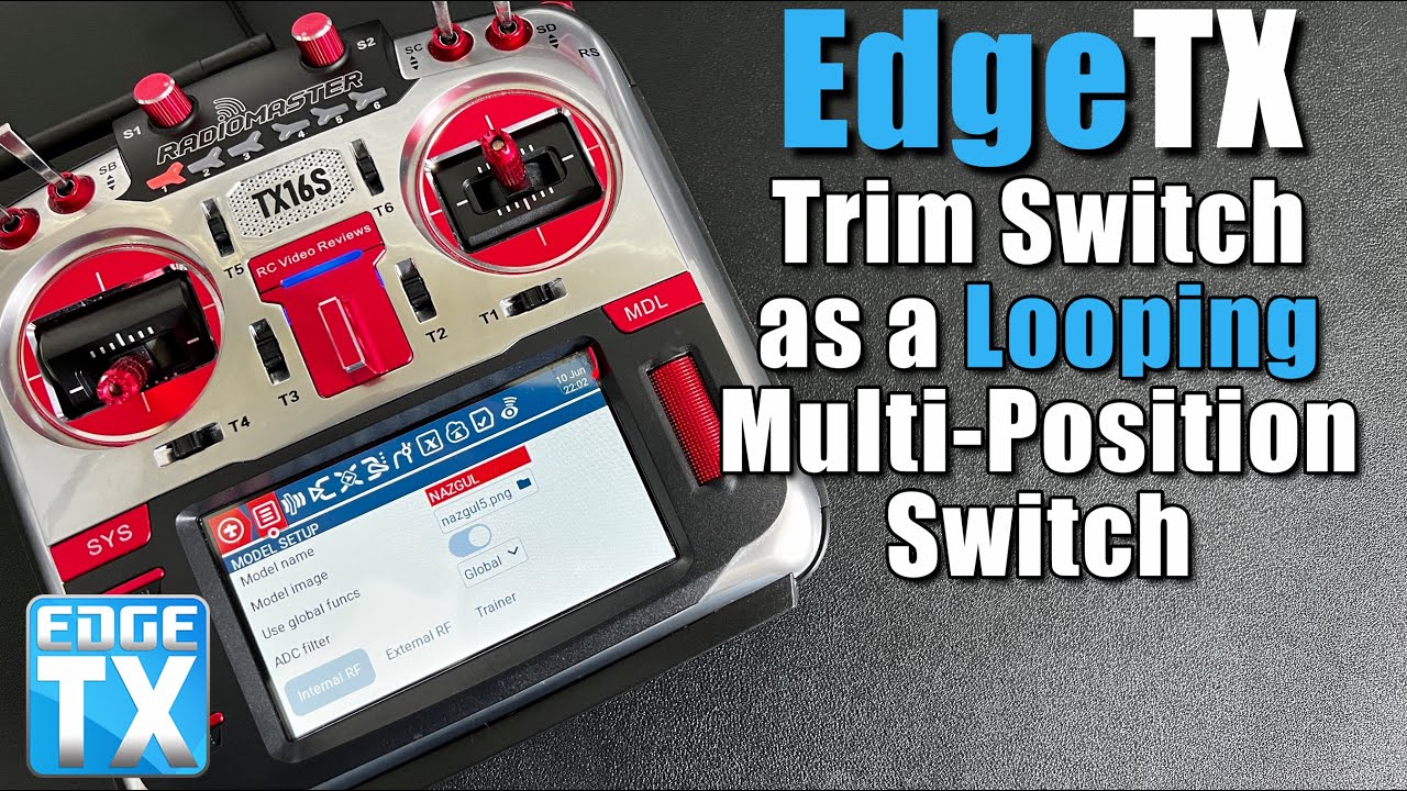 How-to Use an EdgeTX Trim Switch as an ANY NUMBER Looping Multi-Position Switch on Radiomaster TX16s