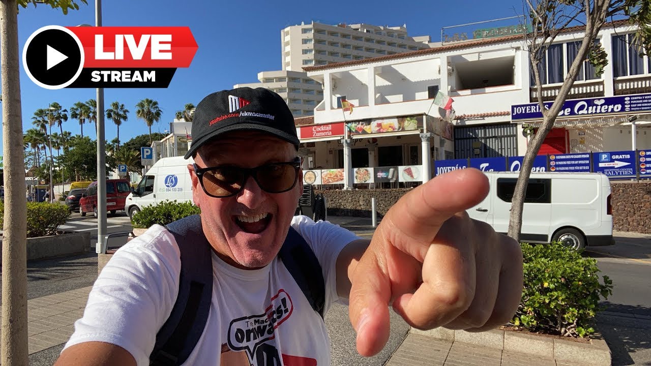 🔴 Walk With The MacMaster From Costa Adeje to Las Americas and Los Cristianos Tenerife.