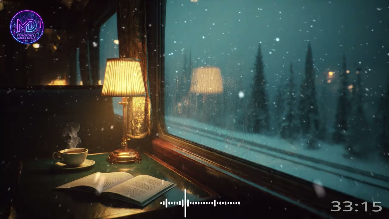4 Hours of Deep Focus on a Midnight Train to Hokkaido (Snow & Rain Ambience) 🚂❄️