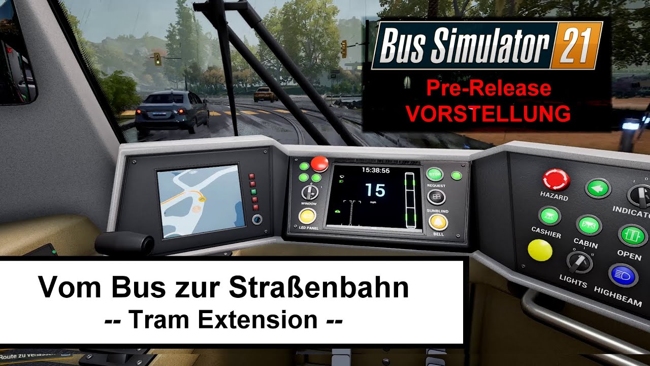 Tram Extension für den Bus Simulator 21 ANGESPIELT - #vorstellung #bussimulator21 #review