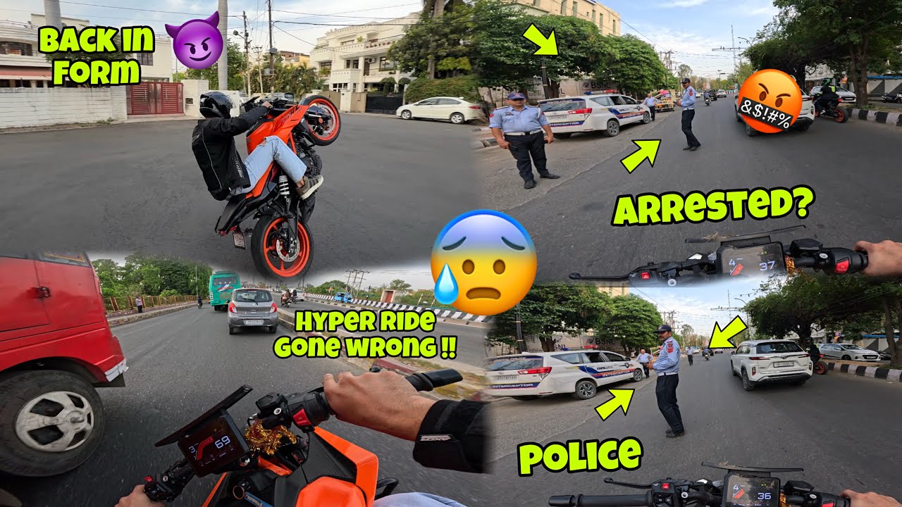 Hyper Ride Gone Wrong ? 🤬😈 || Police Ne Pakad liya ? 👀🥵 || Stunts 😈Finally Ishita se bat ho gaye❤️