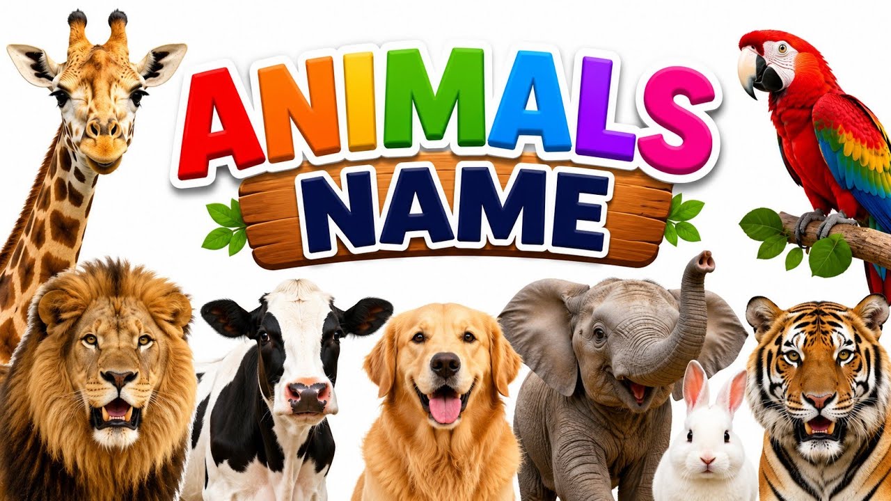 Animals names | animal name with sound |30 Animals Name and Sounds  | Ztoons educational video