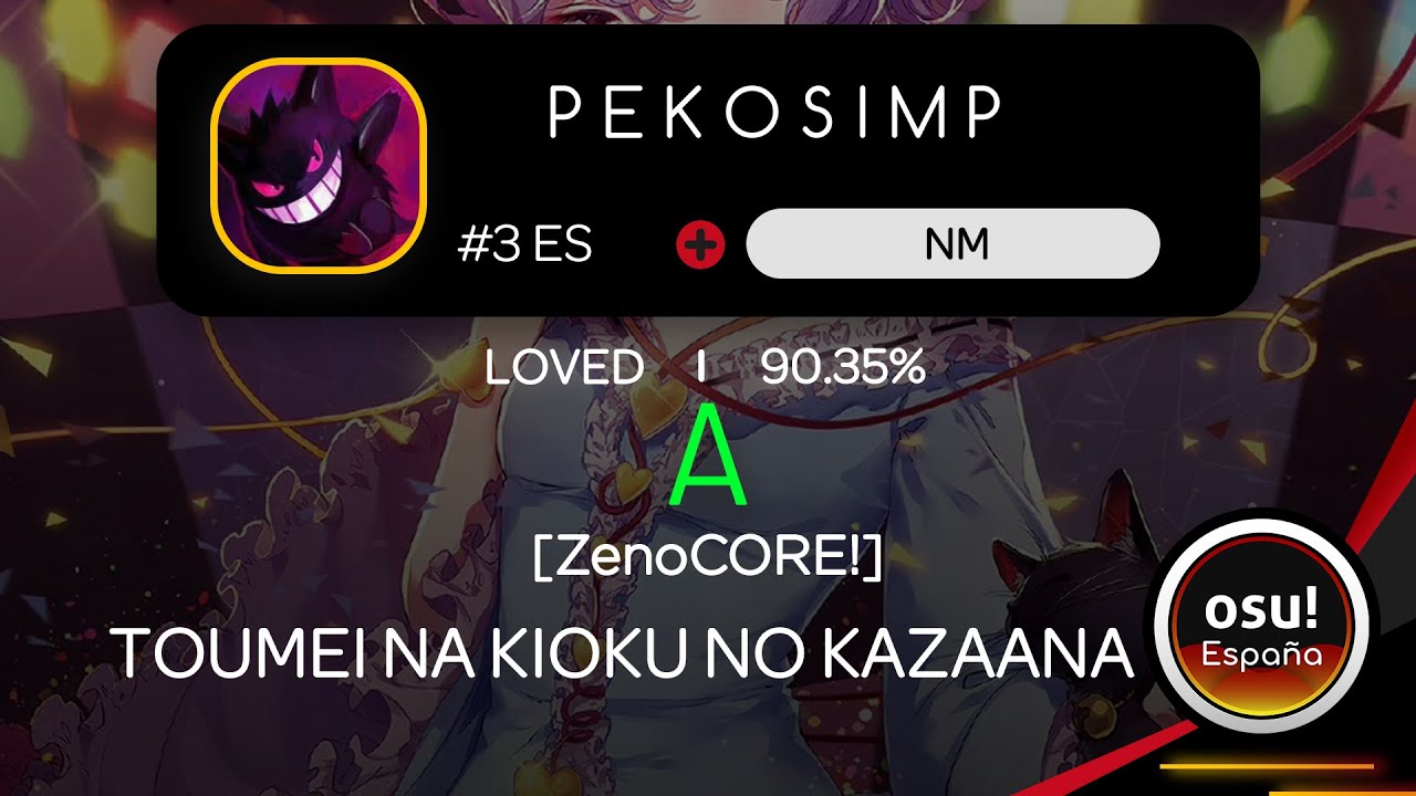 P E K O S I M P | Toumei na Kioku no KazaanaYuzuki Risa [7K ZenoCORE!] +NM 90,35% Mania