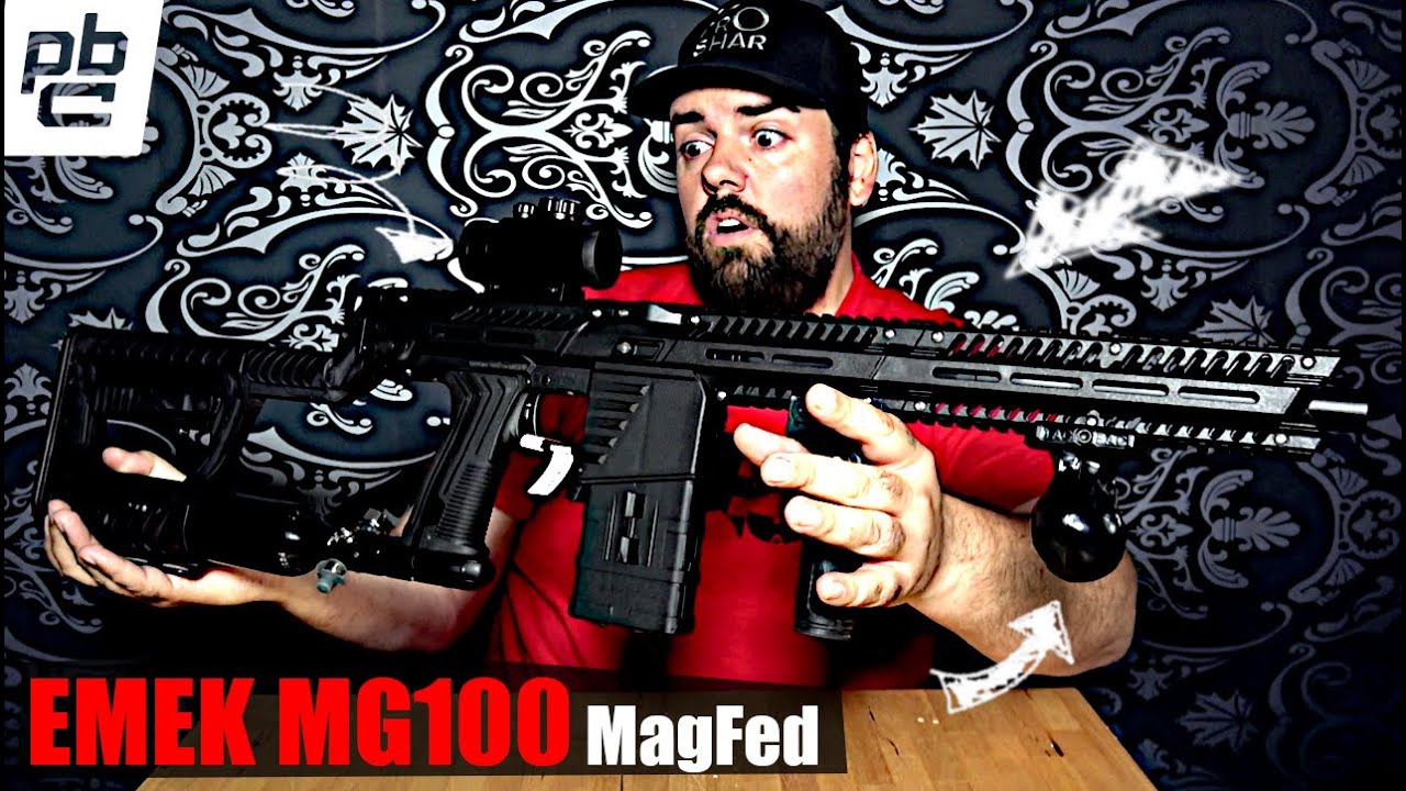 Unboxing EMEK MG100 MagFed Paintball Gun von Planet Eclipse