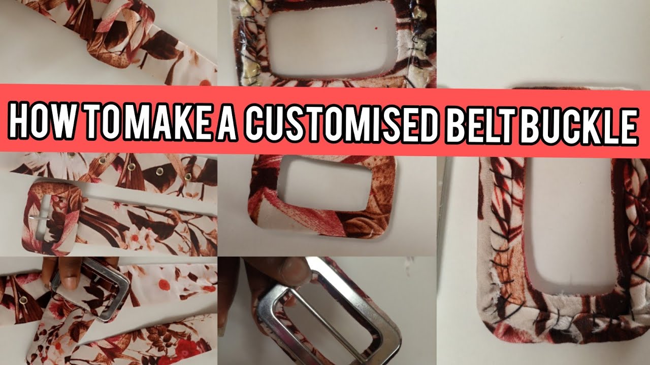How to cover a belt buckle with fabric: MAKING A CUSTOMIZED BELT BUCKLE