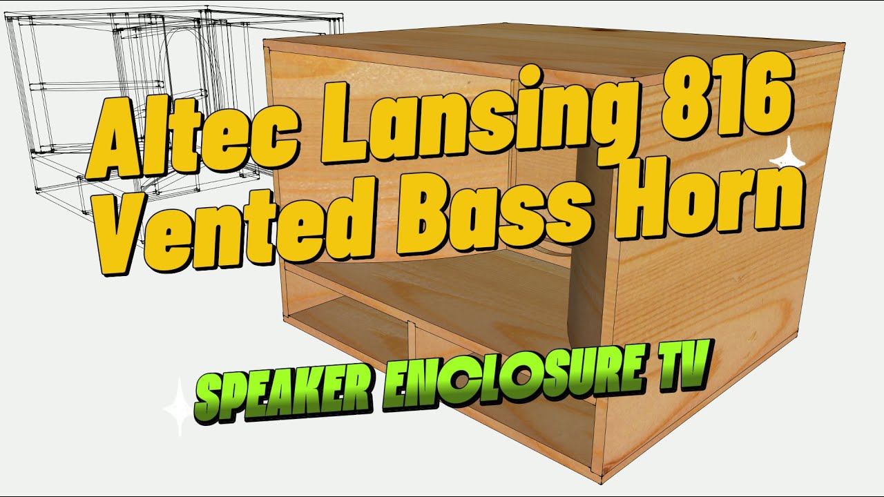 Altec Lansing 816 | Vented Bass Horn | 3D Modeling in SketchUp #speakerenclosuretv
