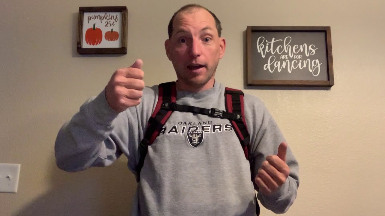 TPN part 6 of 6 -- Putting backpack on for the day, tucking in the line, and travel.