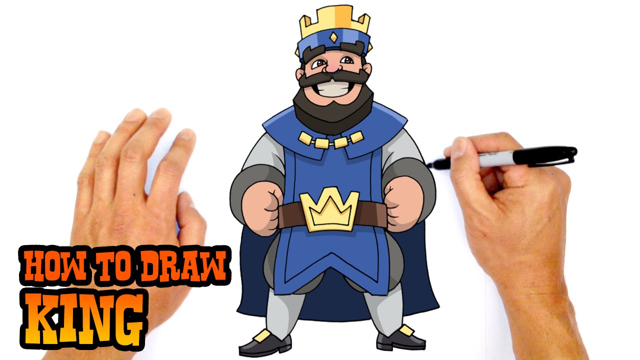 How to Draw a King | Clash Royale