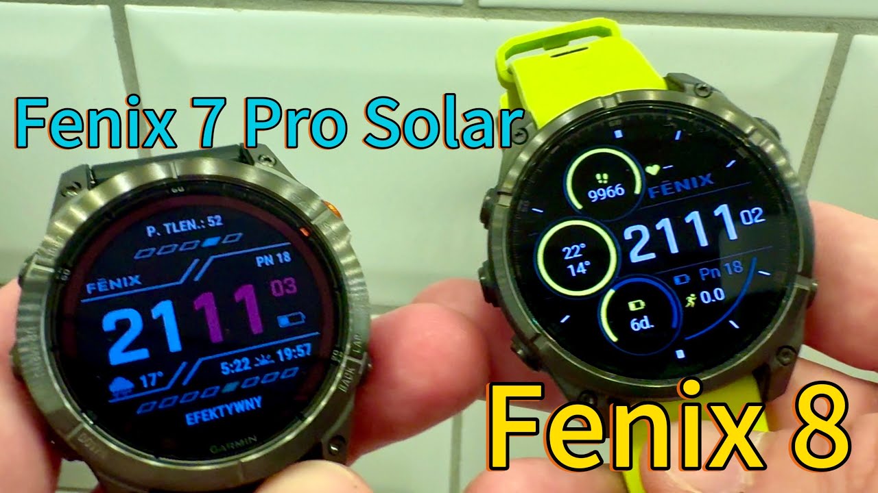 Garmin Fenix 7 Pro Solar vs Fenix 8 - świetny zegarek!