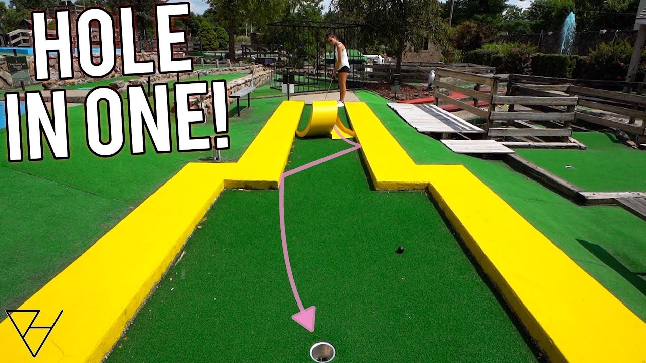 EPIC Mini Golf Hole In One Bounce and Crazy Holes!