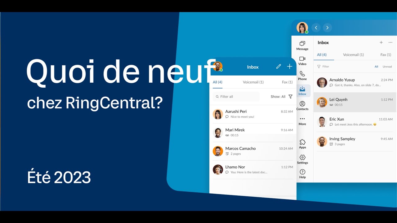 Communications d'entreprise : Quoi de neuf chez RingCentral ? | Été 2023
