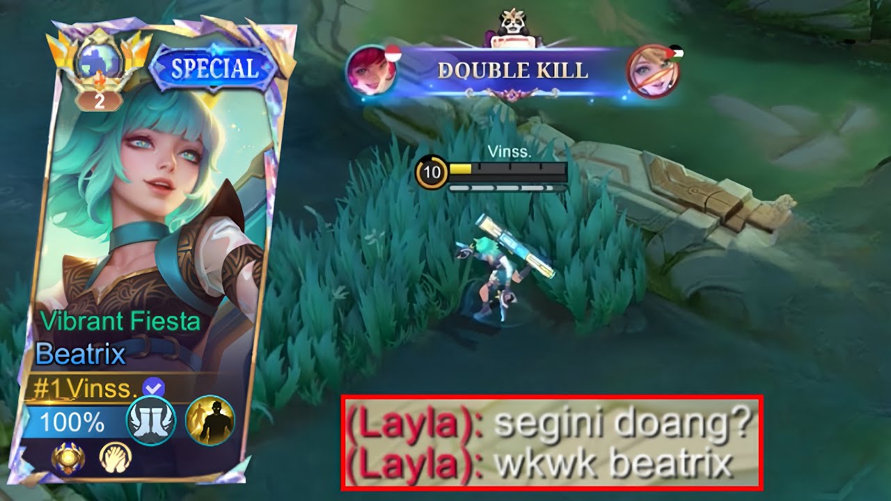 GW DIPERMALUKAN LAYLA?! AUTO BEATRIX MODE TOP GLOBAL🔥