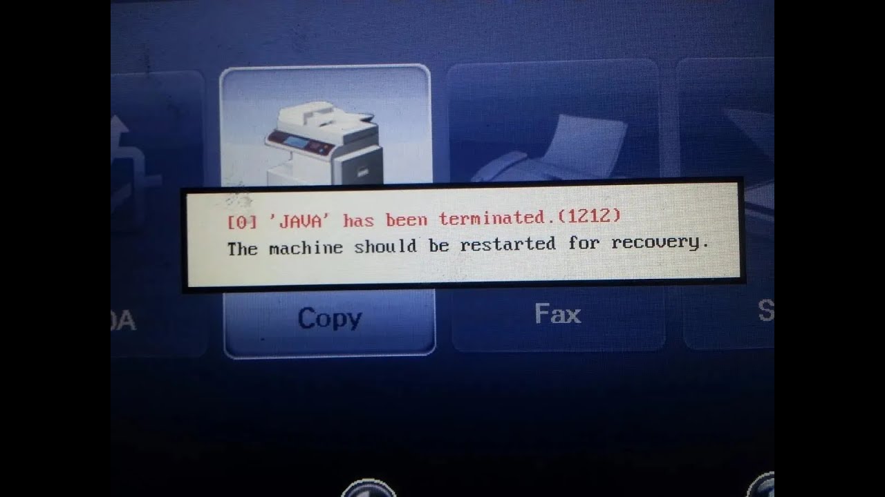 System Recovery - Samsung SCX6555NX