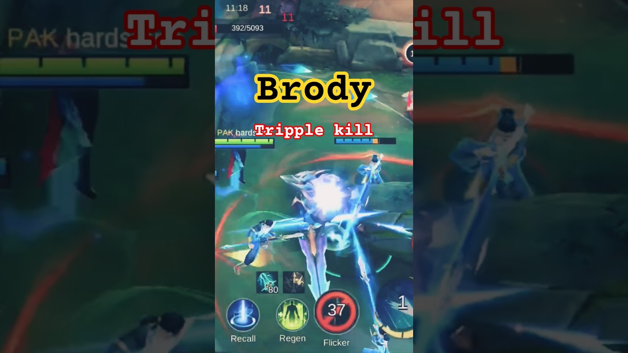 Brody tripple kill #brody #brodymlbb #tripplekill #mobilelegends #hardstonegaming #mlbb #mlbbshorts