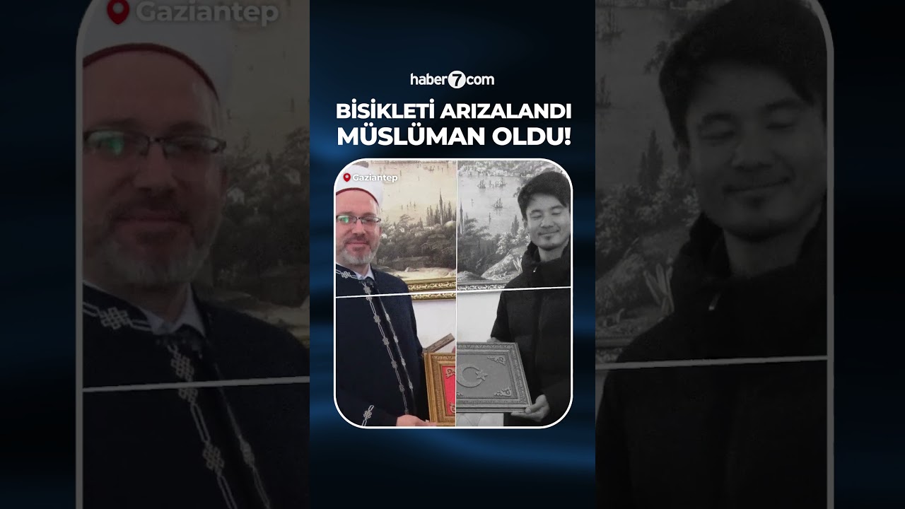 🔴 Bisikleti Gaziantep'te bozulan Japon Müslüman oldu!