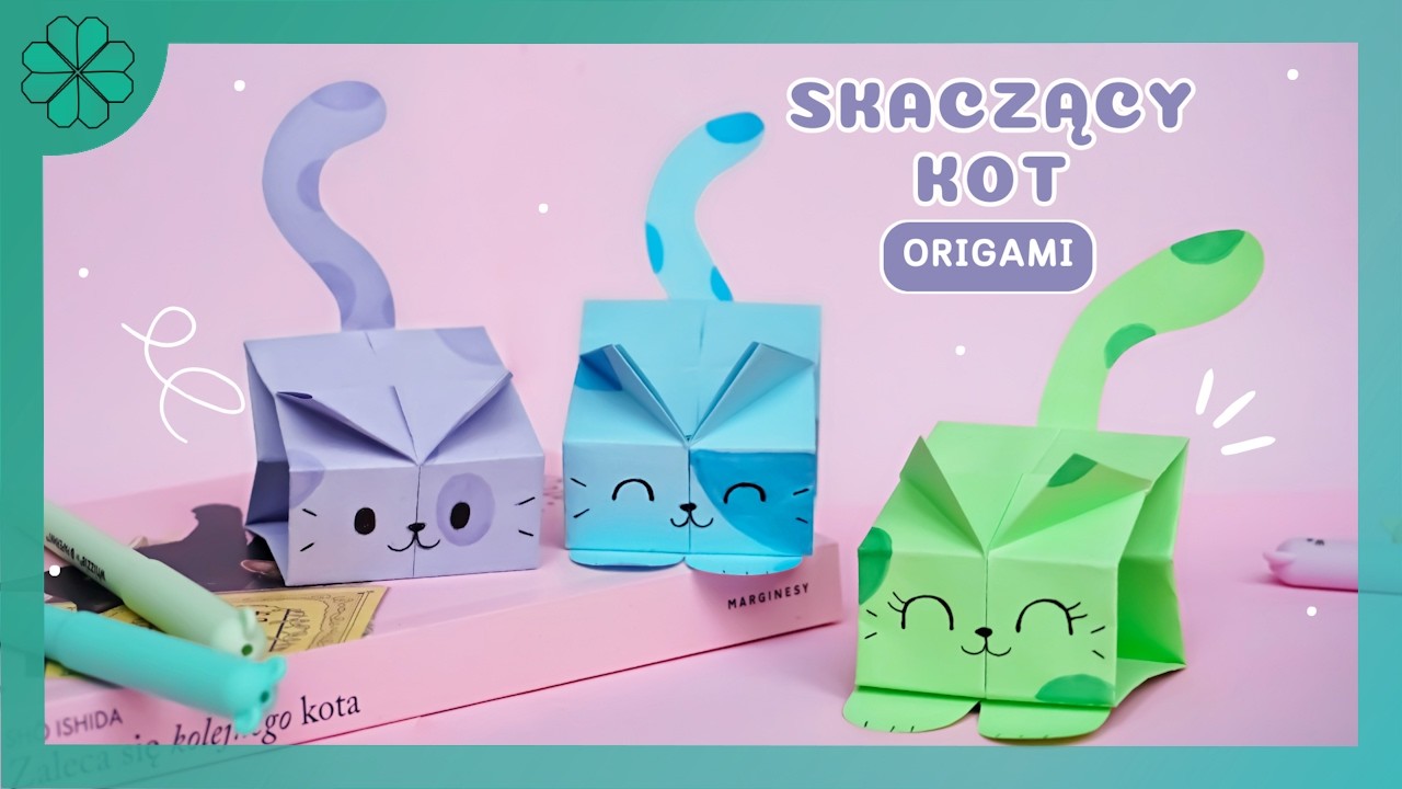 Jak zrobić: Skaczący kot origami | (DIY Tutorial)