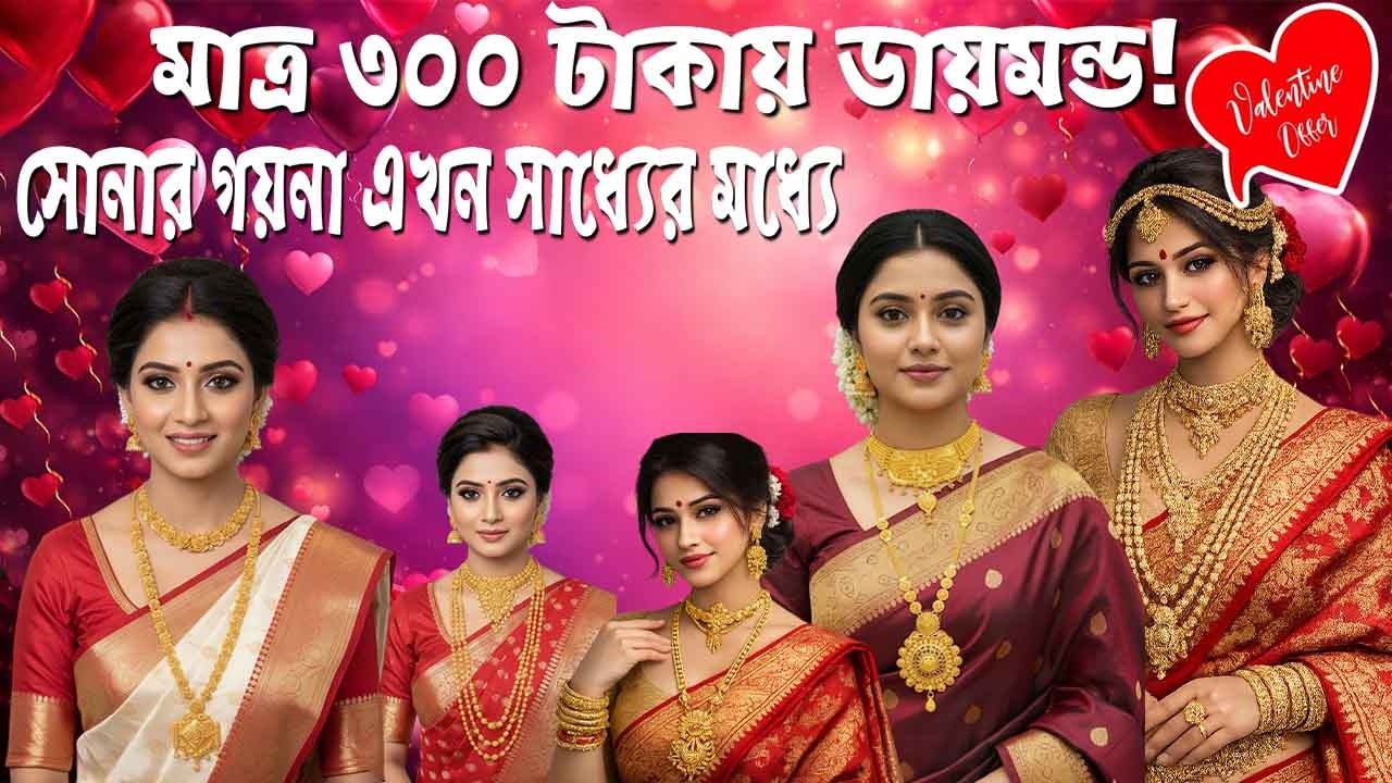 বাগবাজারের এই দোকানে ৩০০ টাকায় হীরের গয়না? 💎 অবিশ্বাস্য অফার!ভ্যালেন্টাইন স্পেশাল ধামাকা অফার