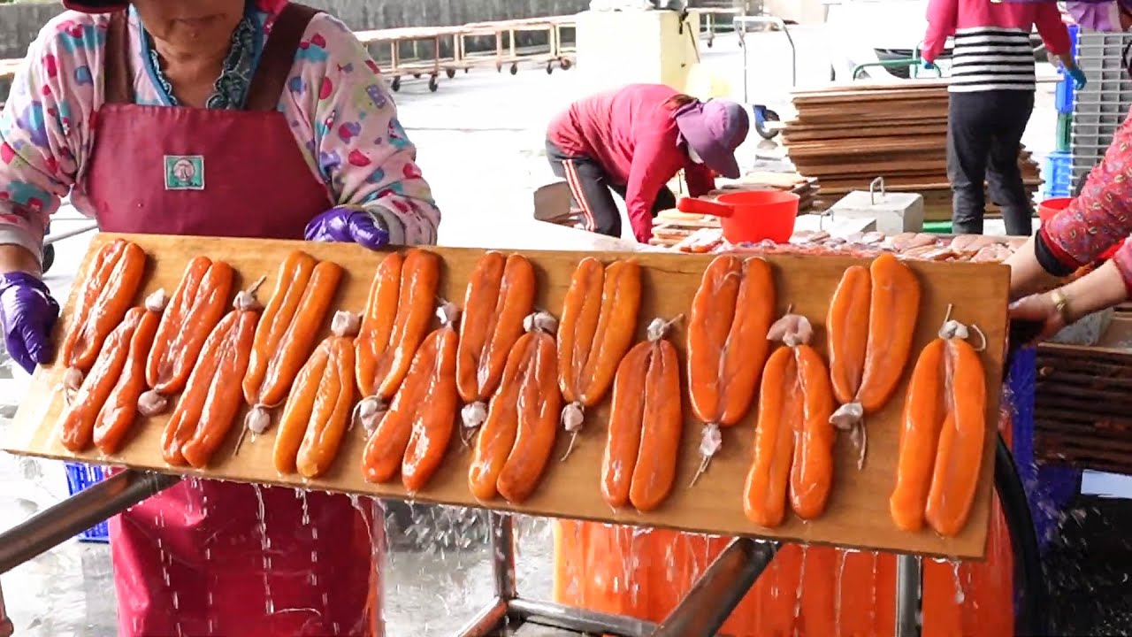 The most expensive fish roe! Catching thousands of mullet and making marinated mullet roe 烏魚捕撈,烏魚子製作