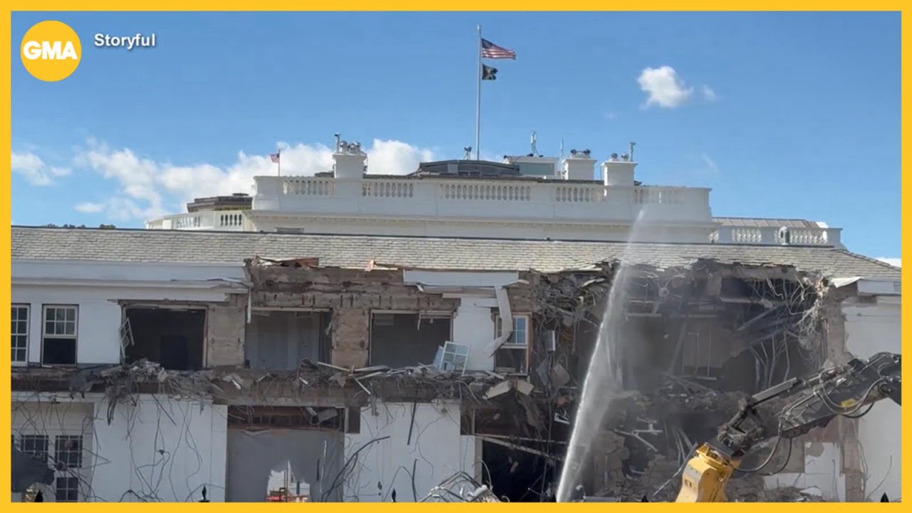 East Wing demolition begins for Trump&rsquo;s ballroom at White House