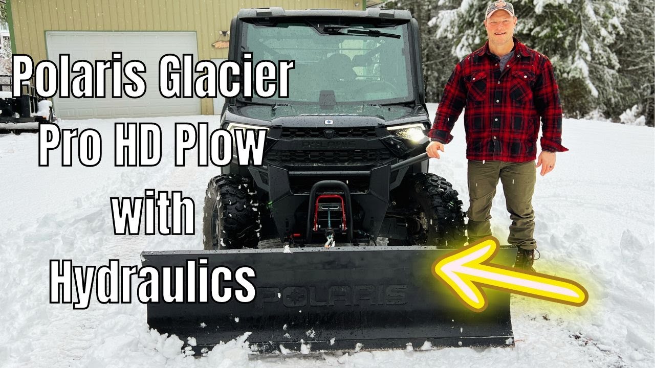 (Обзор и установка) Плуговая система Polaris Glacier Pro HD с гидравликой