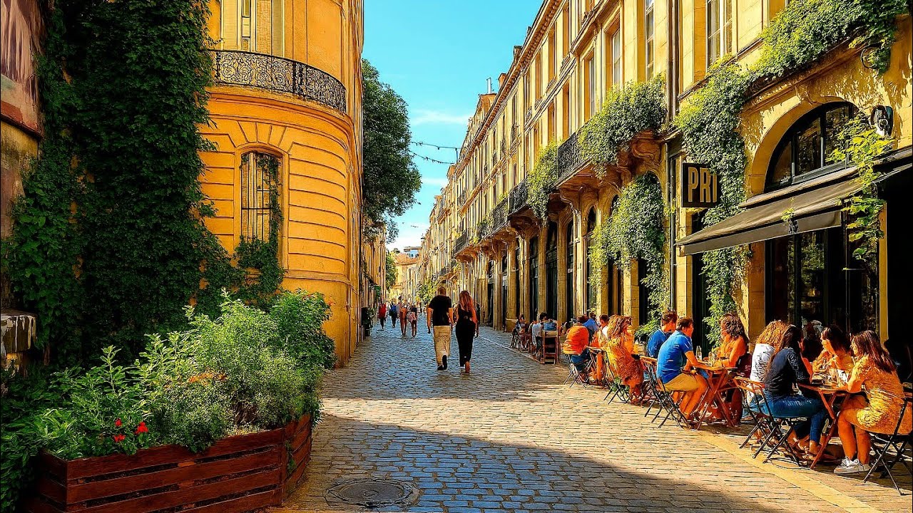 Walking Tour Bordeaux | No Music, No Voice,  Just Relaxing French City Sounds