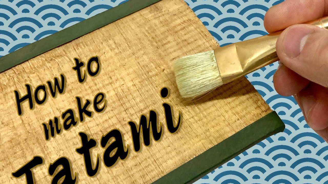 How to make a miniature tatami mat　ミニチュアの畳の作り方