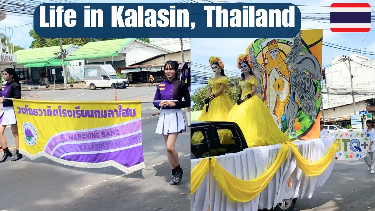 Life in small towns in Issan Thailand: Kalasin