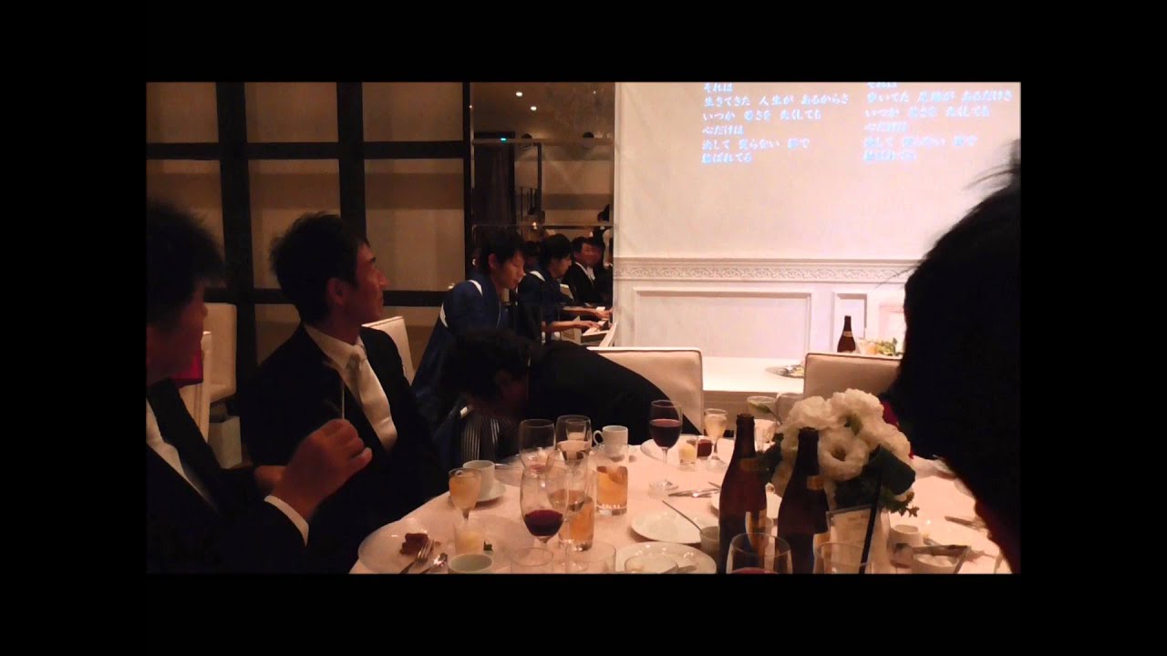 結婚式　新郎サプライズ　『心の瞳』　ピアノ弾き語り