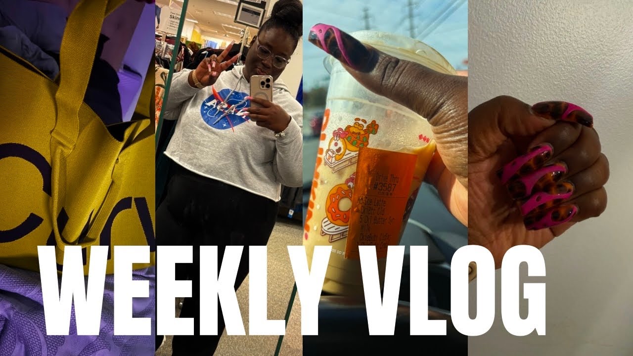WEEKLY VLOG | NEW NAILS + HYGIENE SHOPPING + LUNCH OUTINGS + NEW HAIR + FINDING MYSELF AGAIN!