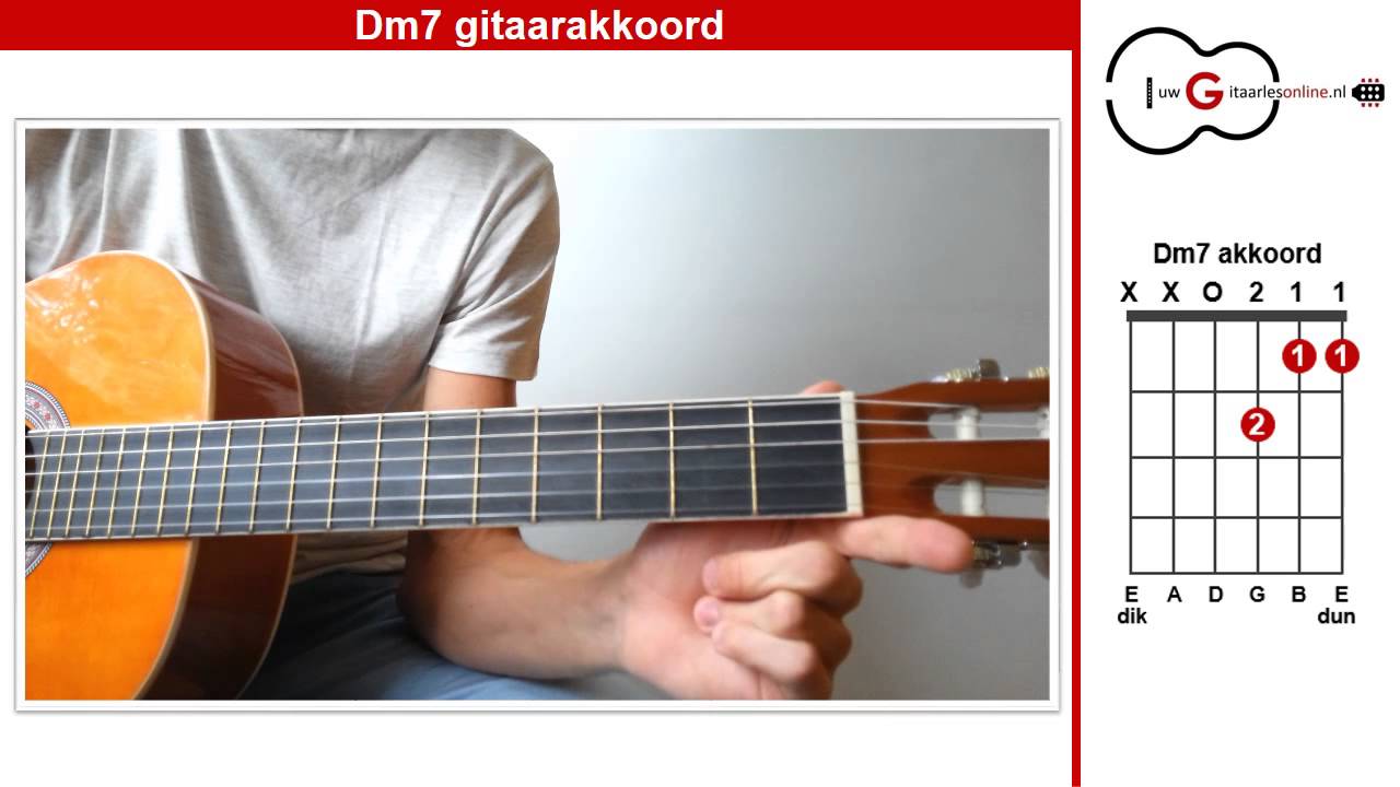 Dm7 akkoord gitaar