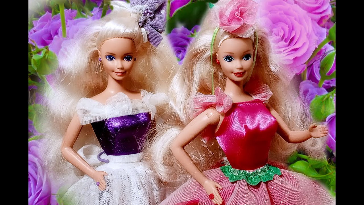 КРАСОТКА В ФИОЛЕТОВОМ И РОЗОВАЯ МЕЧТА / ОБЗОР НА КУКОЛ BARBIE 1992 / Pretty in Purple&Party Changes