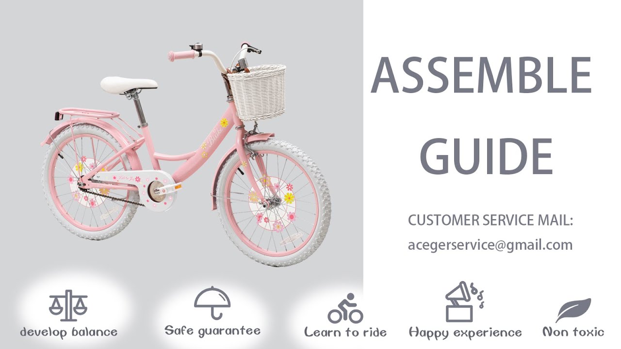 BIXIKE 20 Inch Doll Bike with Rear Rack Install Guide