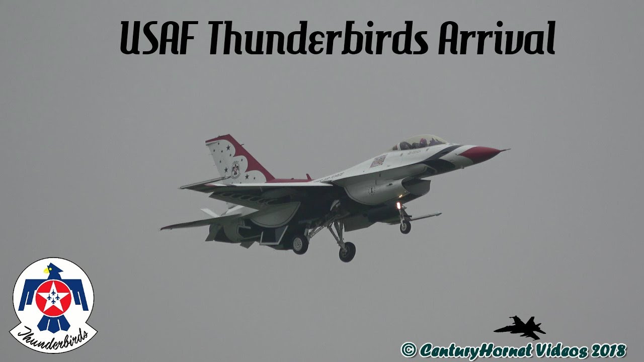USAF Thunderbirds Arriving @ Toronto Pearson Int'l August 26-27, 2018