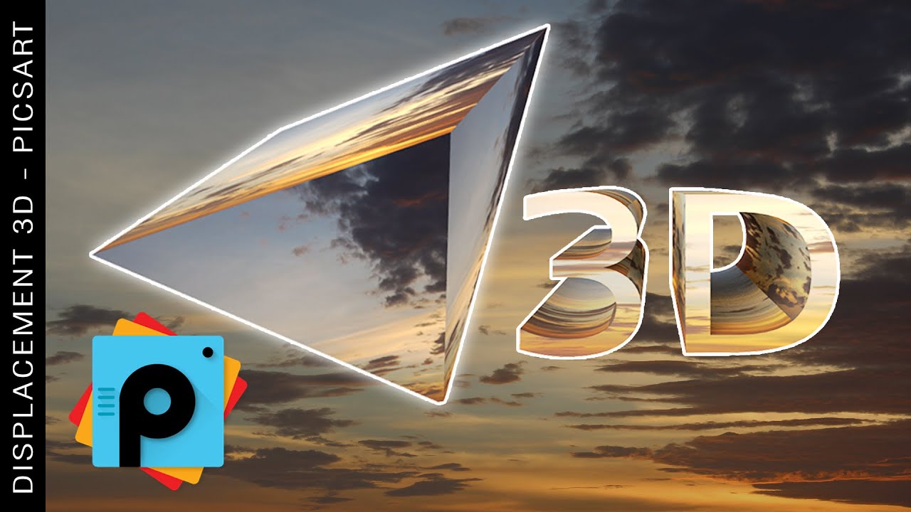 Picsart Editing Tutorial - DISPLACEMENT 3D by Paolomore HD #picsart