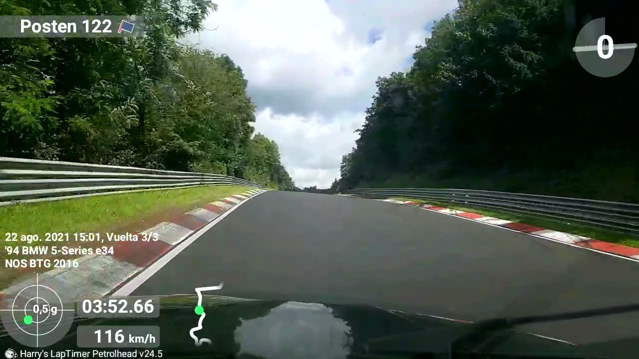 7.55 btg - bmw 540 e34 - nurburgring nordschleife