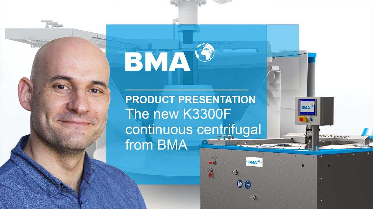 Product presentation: New K3300F continuous centrifugal from BMA