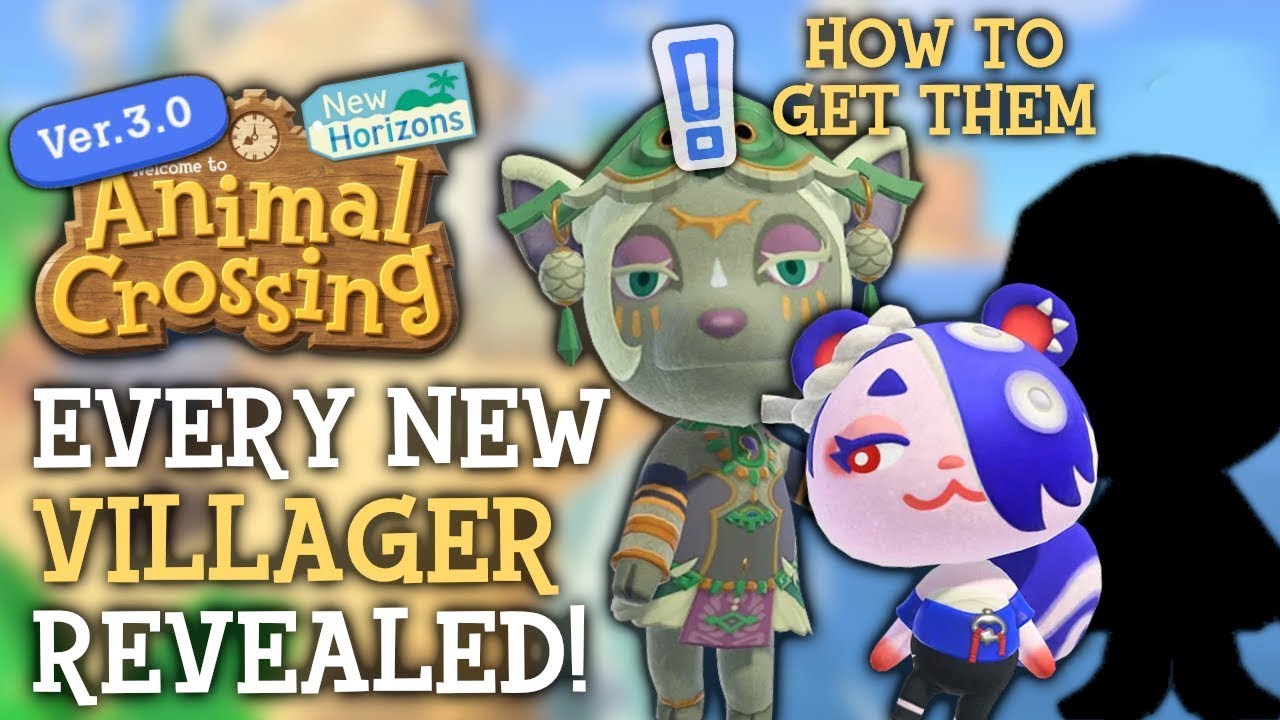 Все новые жители деревни, которых вы сможете получить в обновлении Animal Crossing New Horizons 3.0