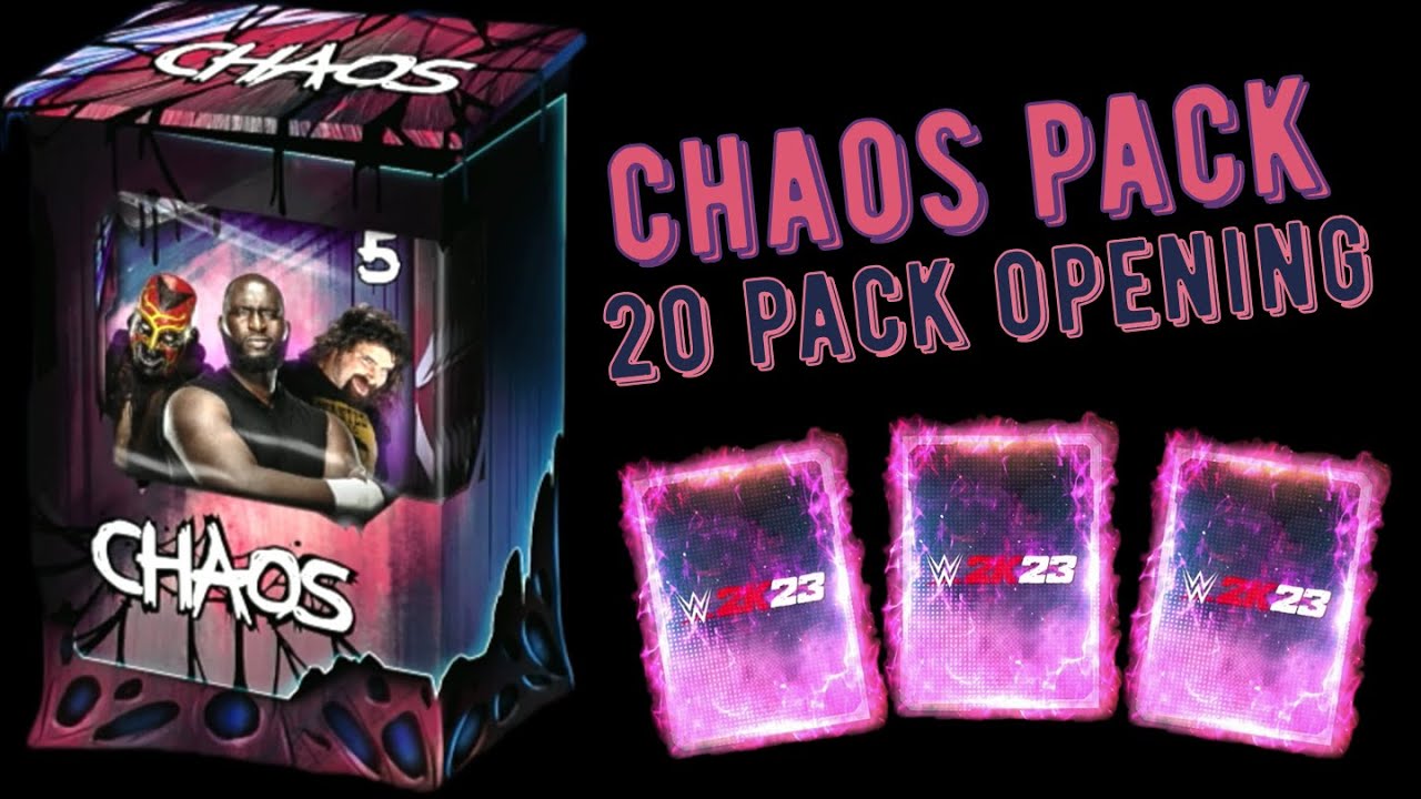 WWE 2K23 My Faction // Chaos Packs // 20 Pack Opening // More Crazy Luck