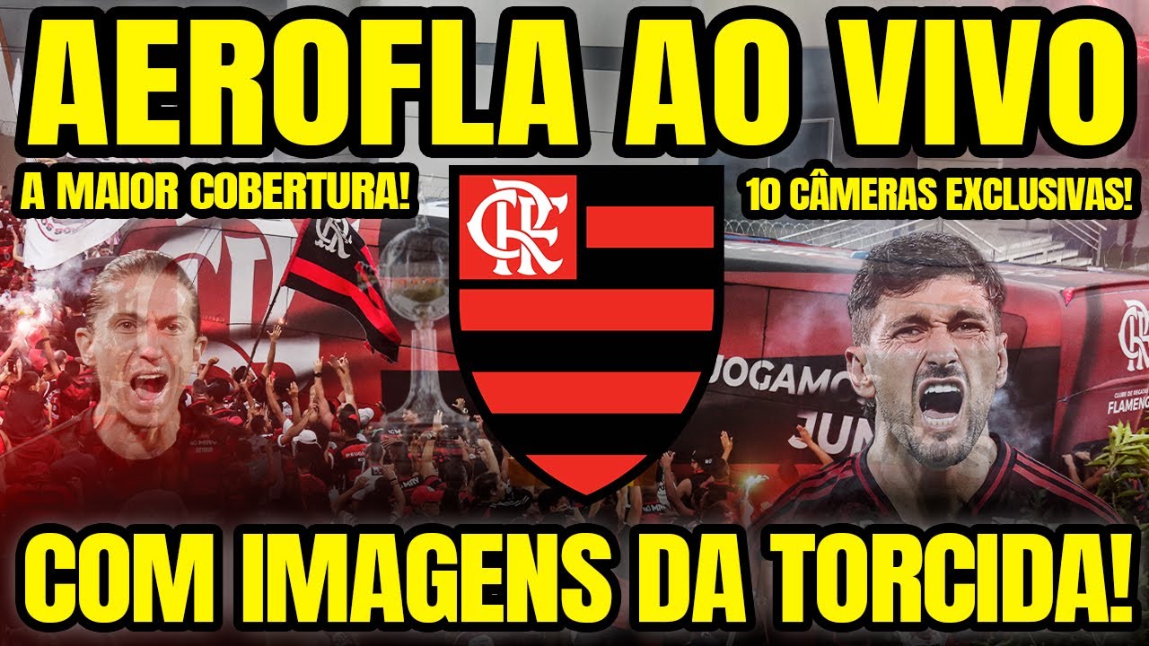 AEROFLA AO VIVO E COM IMAGEM! FLAMENGO EMBARCA PARA FINAL DA LIBERTADORES 2025 CONTRA O PALMEIRAS