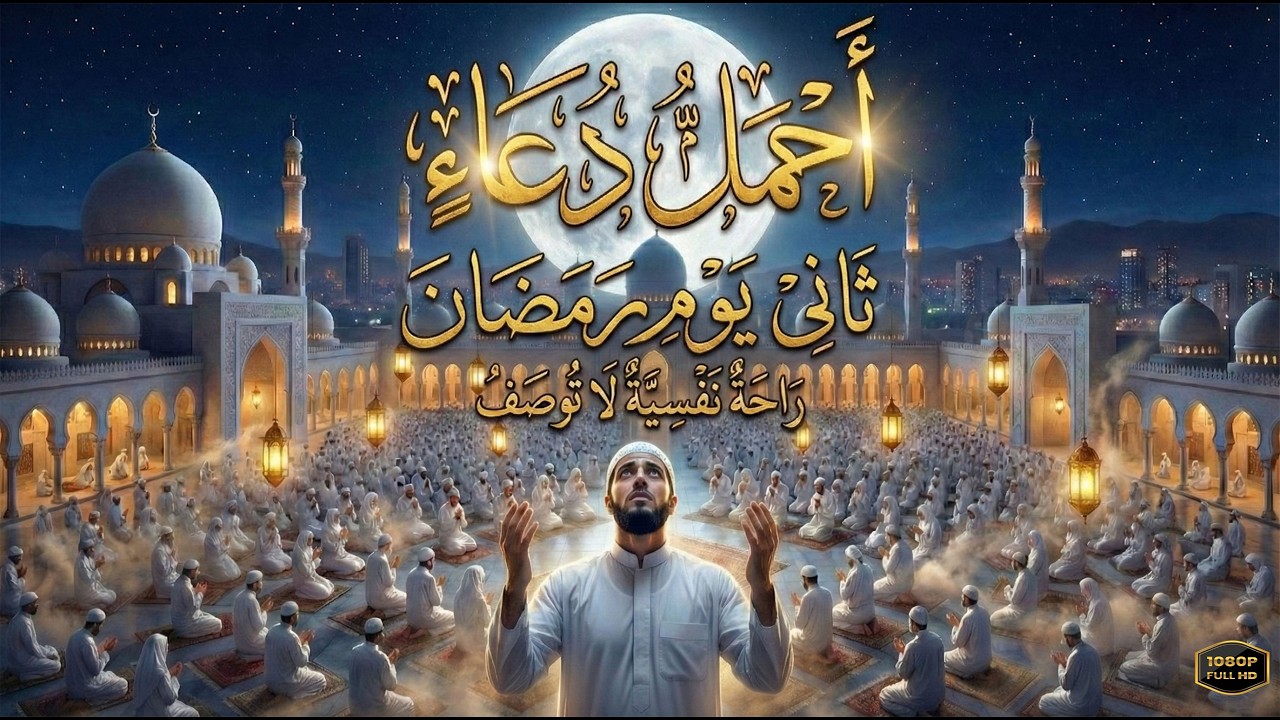 أجمل دعاء فى ثانى يوم رمضان المبارك 2026 _ راحة نفسية لا توصف
