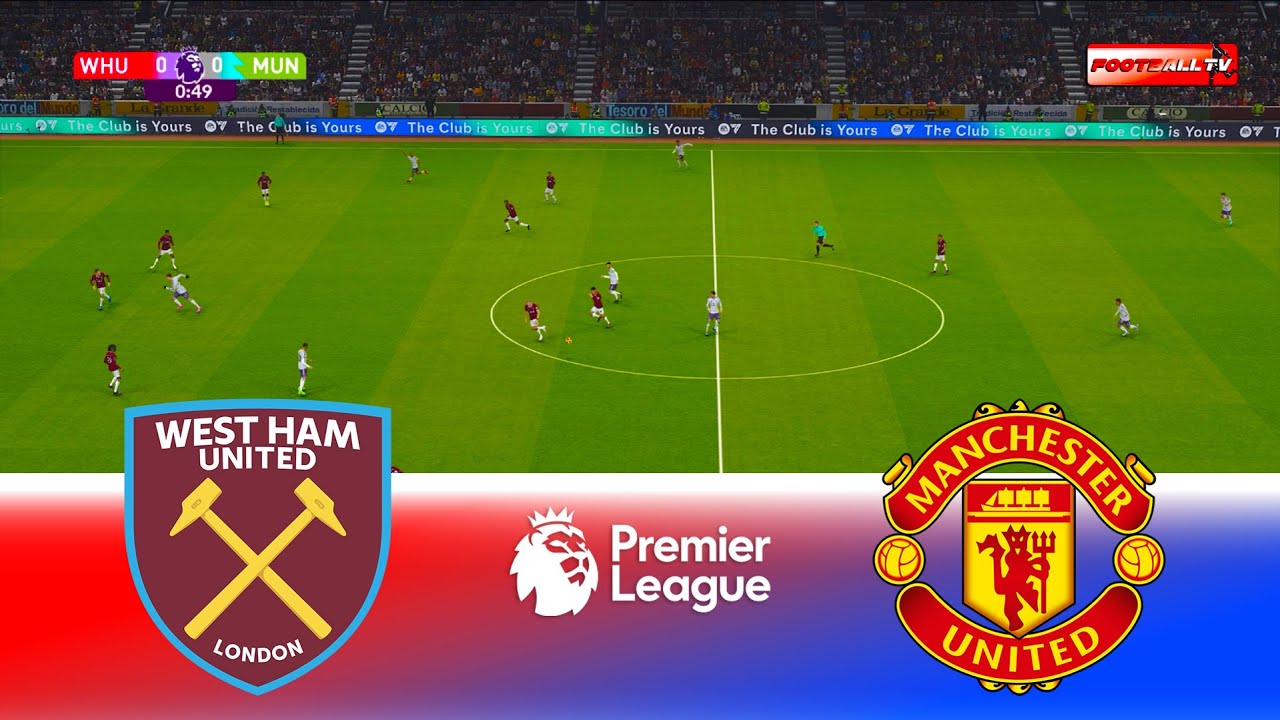 Westa Ham United vs Manchester United - Premier League 2026 | Full Match All Goals | Pes 21 Gameplay