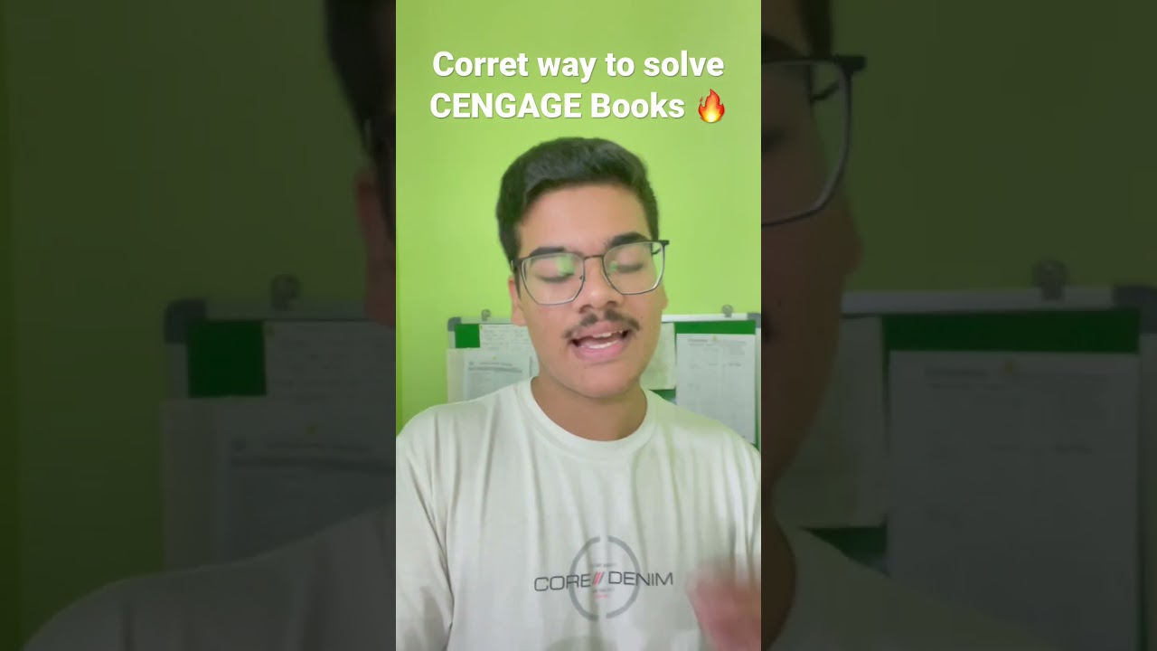 Correct way to solve Cengage for IIT Jee 🔥🔥 || jee2023 || #jee #iit #jee2023 @realnishantjindal